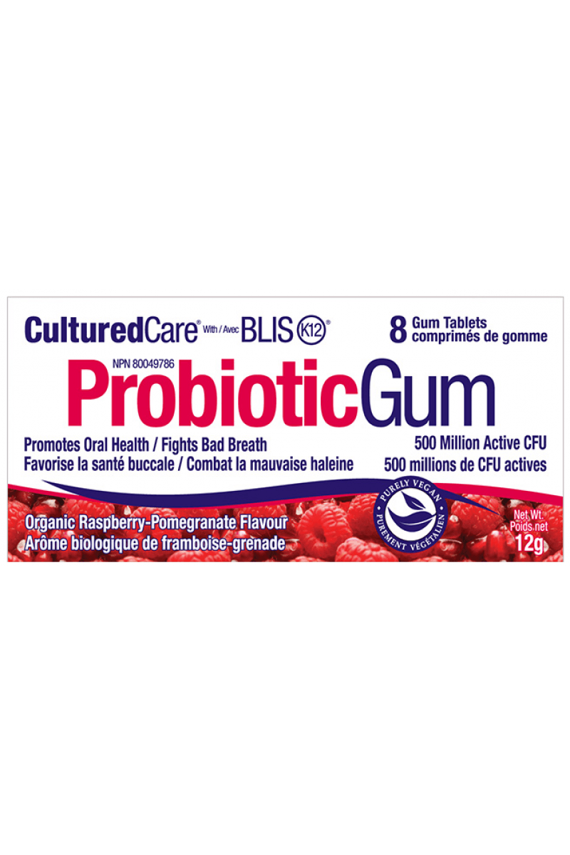 Prairie Naturals Probiotic Gum Raspberry - Nature's Source Inc