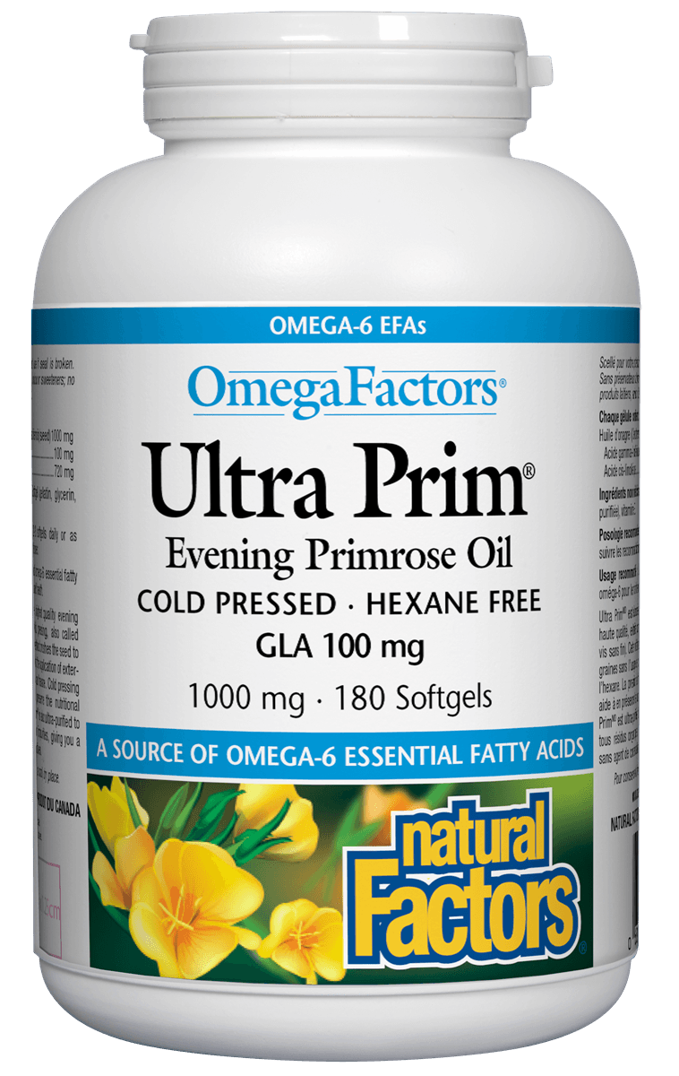 Natural Factors Ultra EPrimRose Oil 1000 mg 180sg - Nature's Source Inc