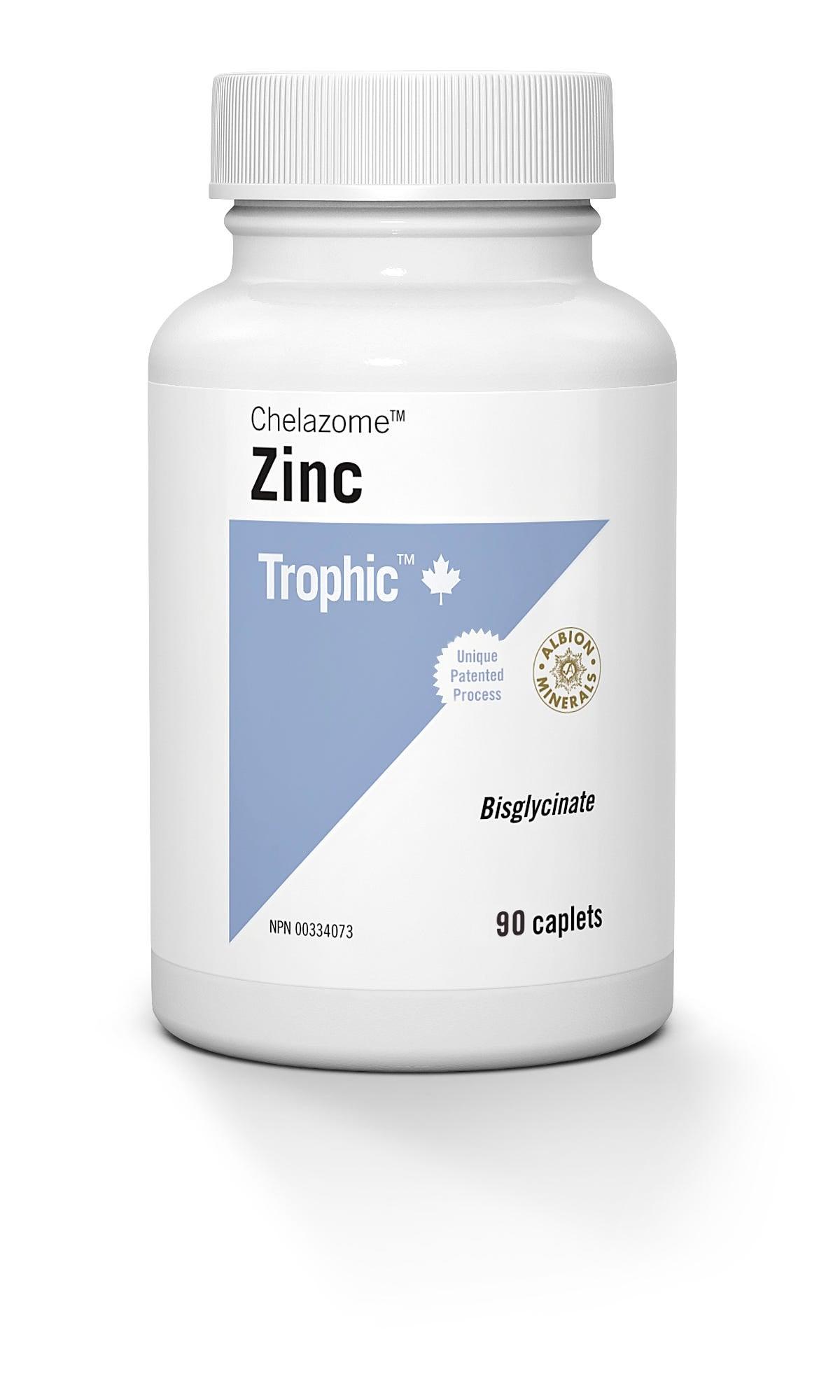 Trophic Zinc Chelazome 30mg - 60 Veg Capsules - Nature's Source Inc
