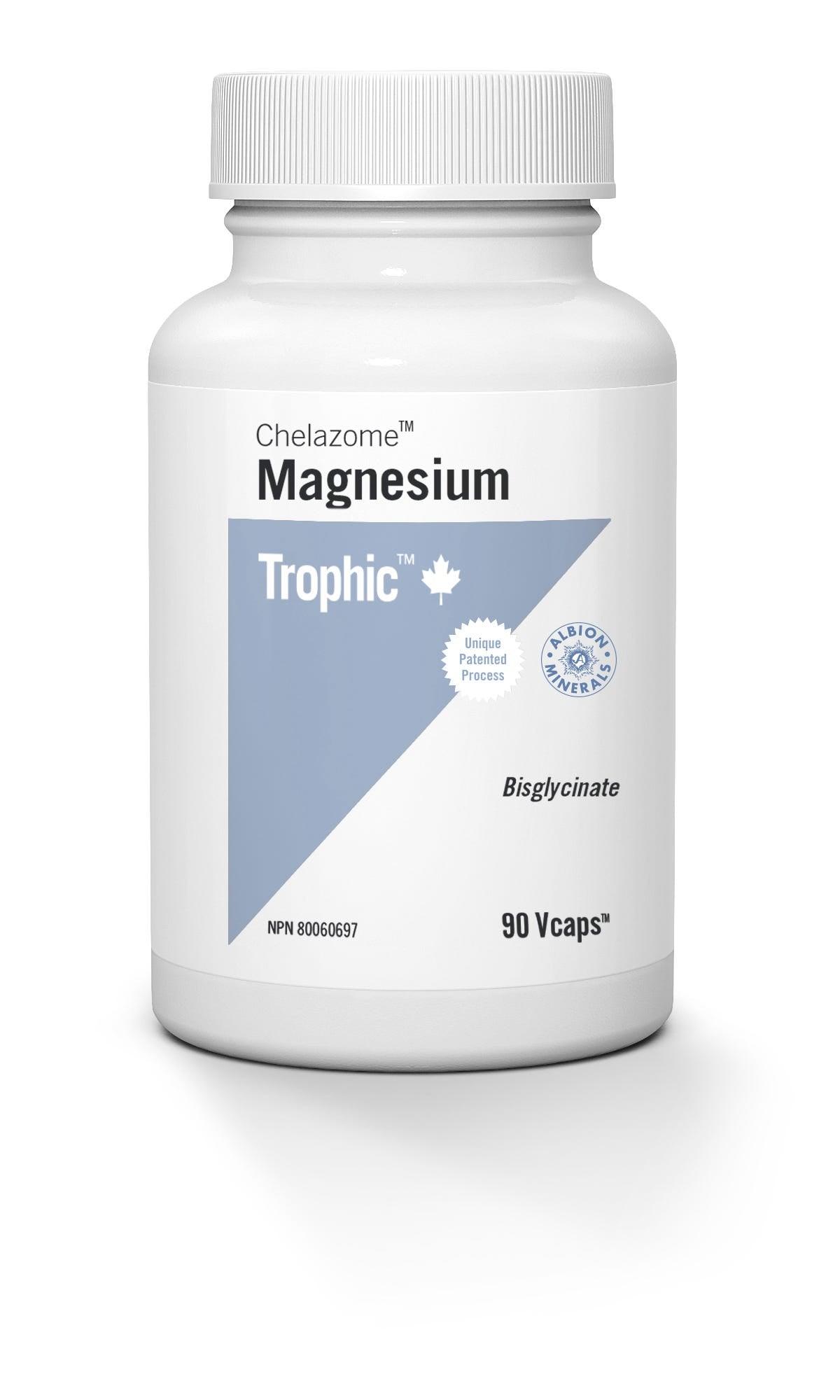 Trophic Magnesium Chelazome Bisglycinate 90 Veg - Caps - Nature's Source Inc