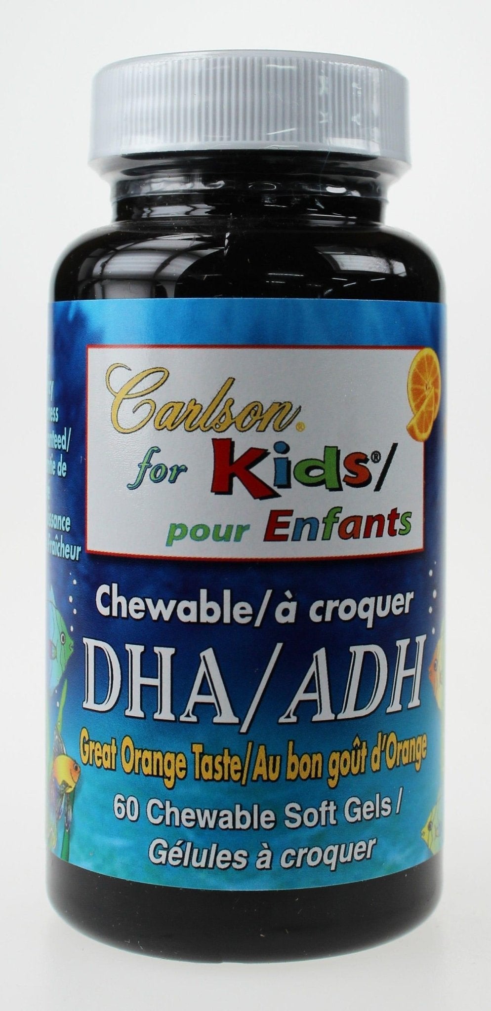 Carlson Labortories Kids Chewable DHA Orange 60 Softgels - Nature's Source Inc