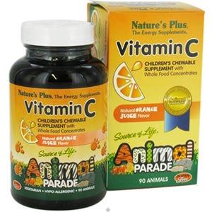 Animal Parade Vitamin C Orange Chewables 90ct - Nature's Source Inc