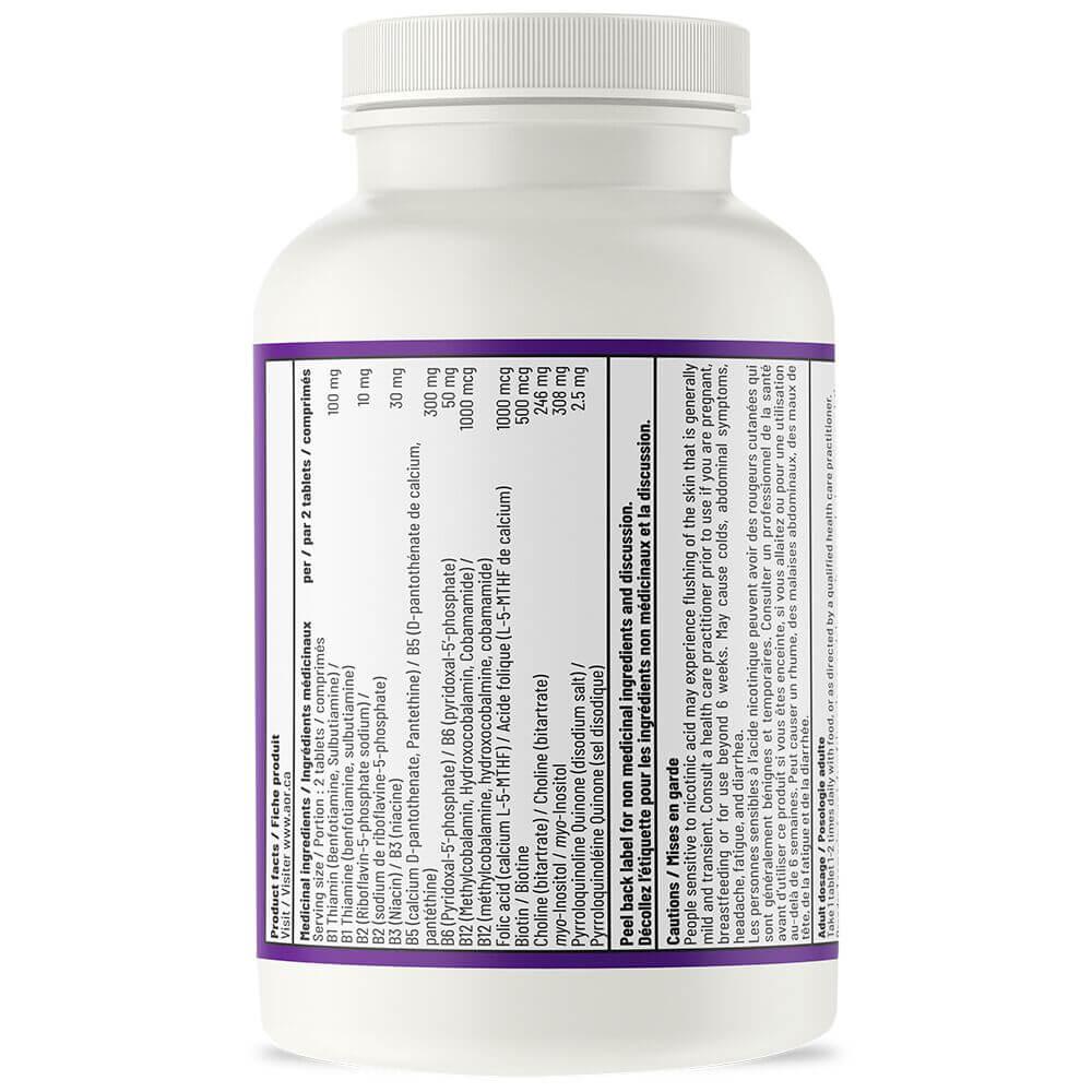 AOR Advanced B Complex Ultra 60 Tablets - Time - release Folic Acid, Supports Energy and Good Health, Focus and Mental Clarity, Liver Support, Reduce Oxidative Damage and Inflammation - Nature's Source Inc