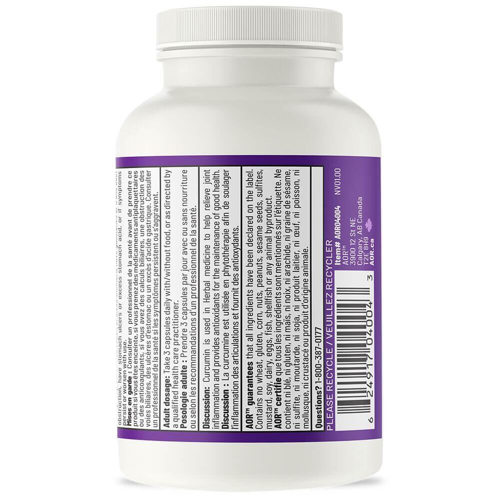 AOR Curcumin - 95, 400mg 90 Vegan Capsules - Nature's Source Inc