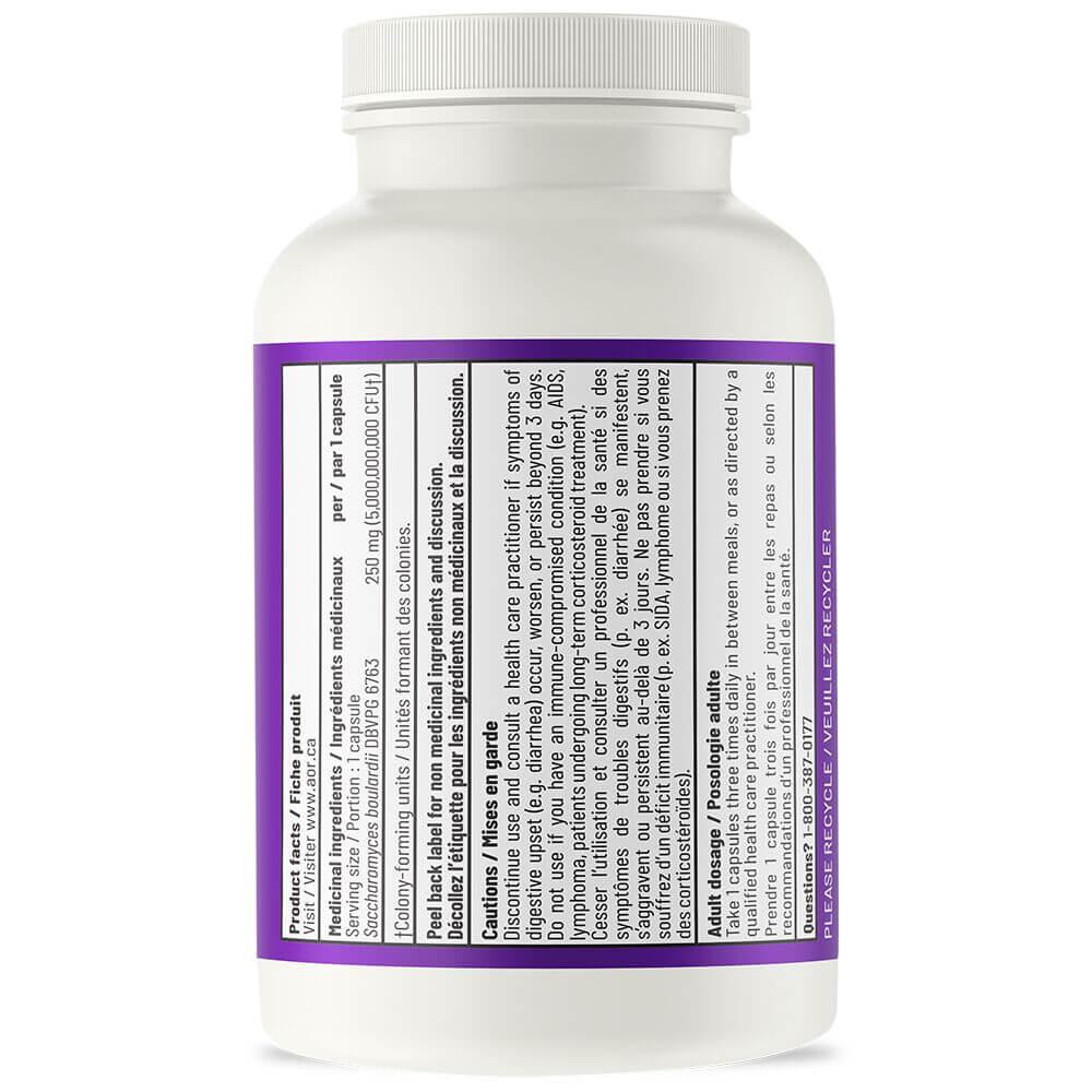 AOR Saccharomyces Boulardii 90 Vegan Capsules - Helps to Reduce the Risk of Antibiotic - associated Diarrhea and Clostridium Difficile Infection, Non - pathogenic Probiotic Yeast - Nature's Source Inc