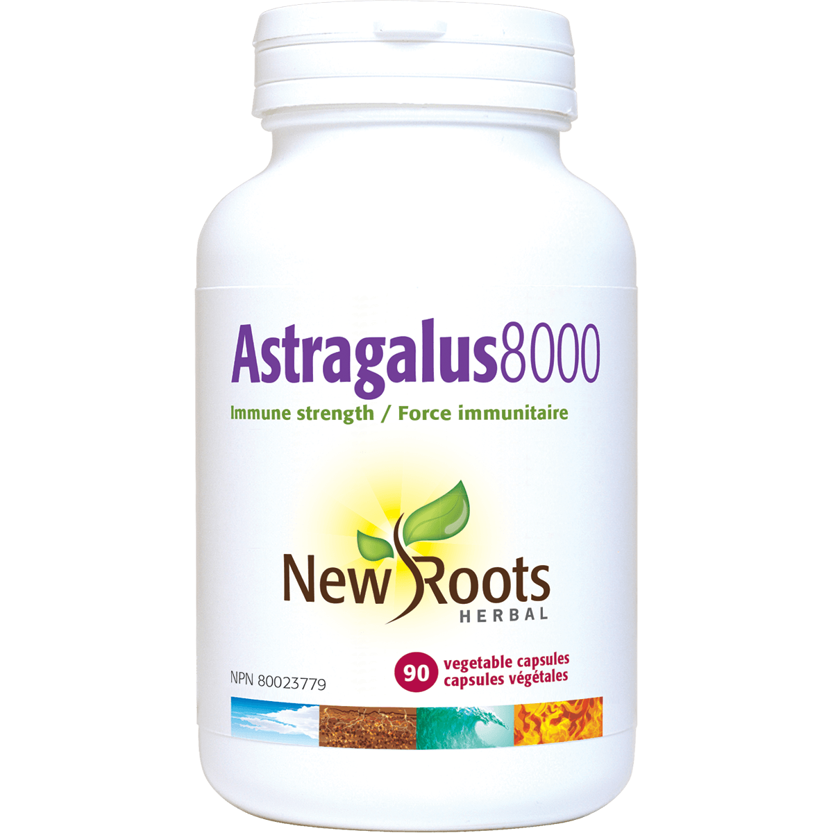 New Roots Astragalus 8000, 90 Vegan Capsules - Nature's Source Inc