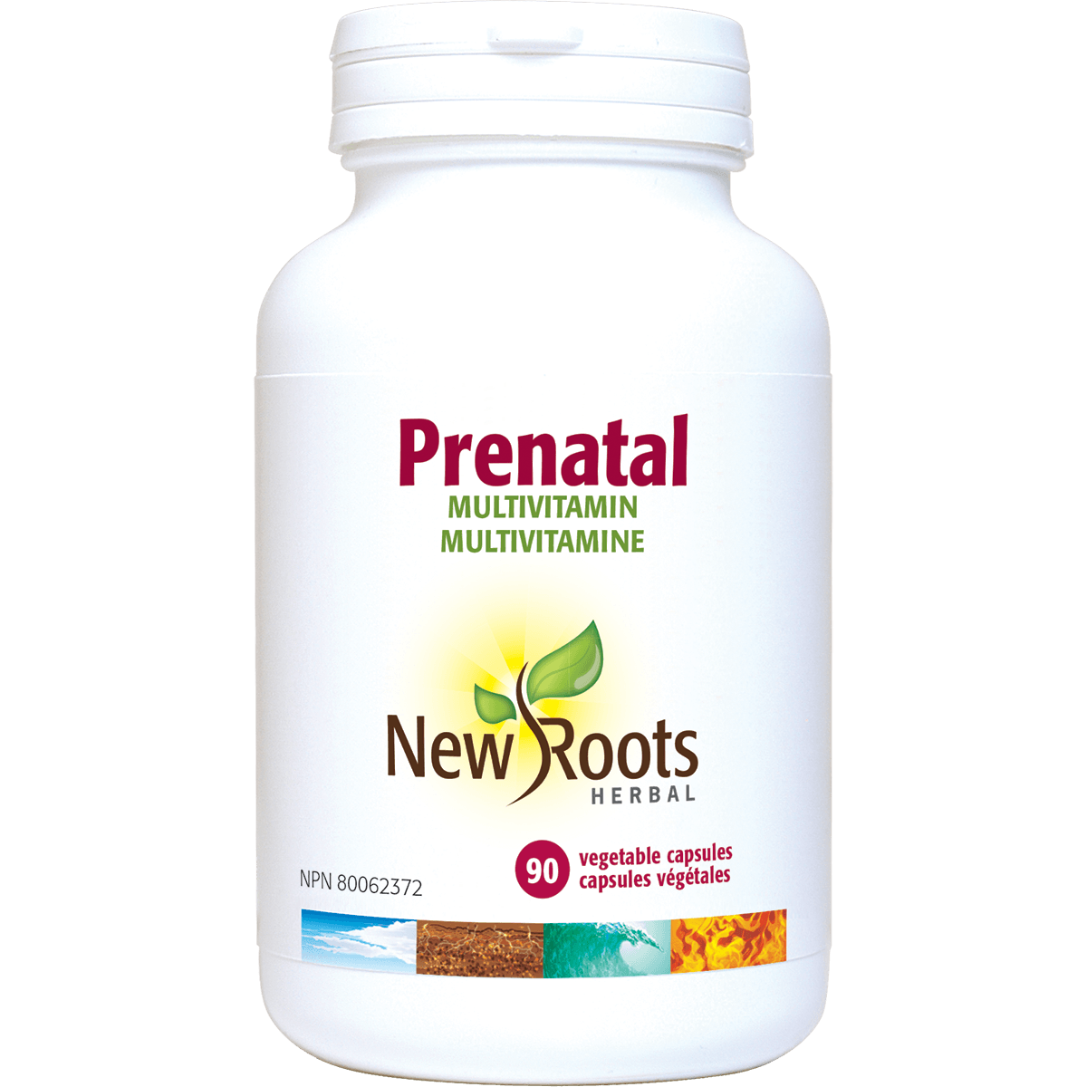 New Roots Herbal Prenatal - 90 Veg Capsules - Nature's Source Inc