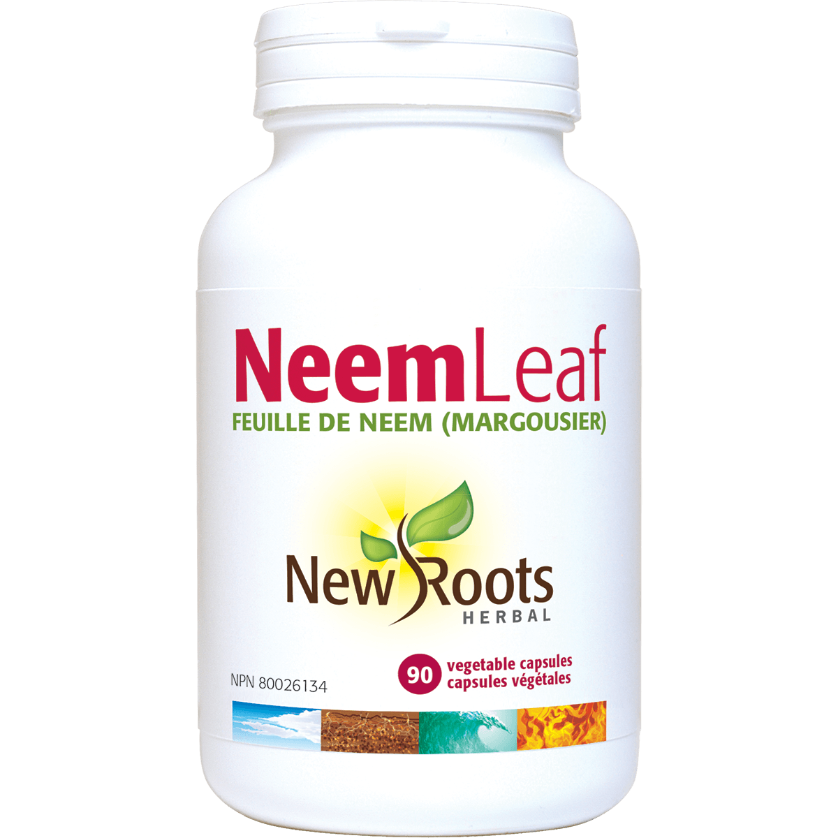 New Roots Herbal Neem Leaf - 90 Veg Capsules - Nature's Source Inc