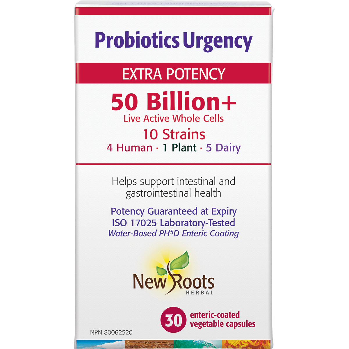 New Roots Probiotic Urgency 50 Billion 30C - Nature's Source Inc