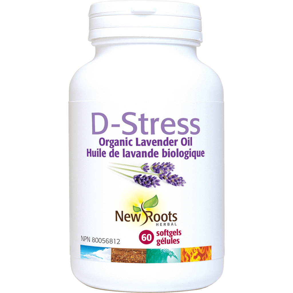 New Roots Herbal D - Stress - 60 Softgels - Nature's Source Inc