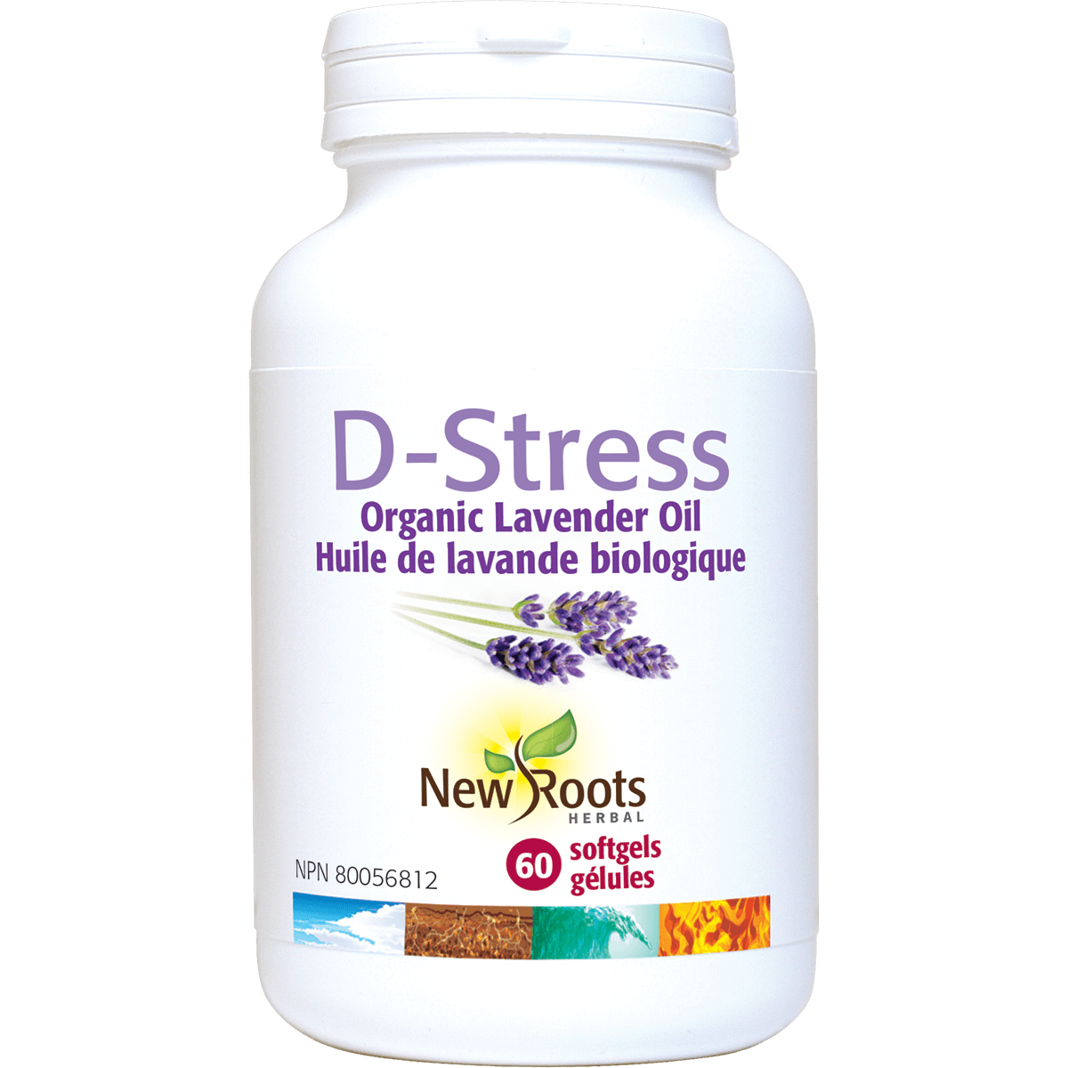 New Roots Herbal D - Stress - 60 Softgels - Nature's Source Inc