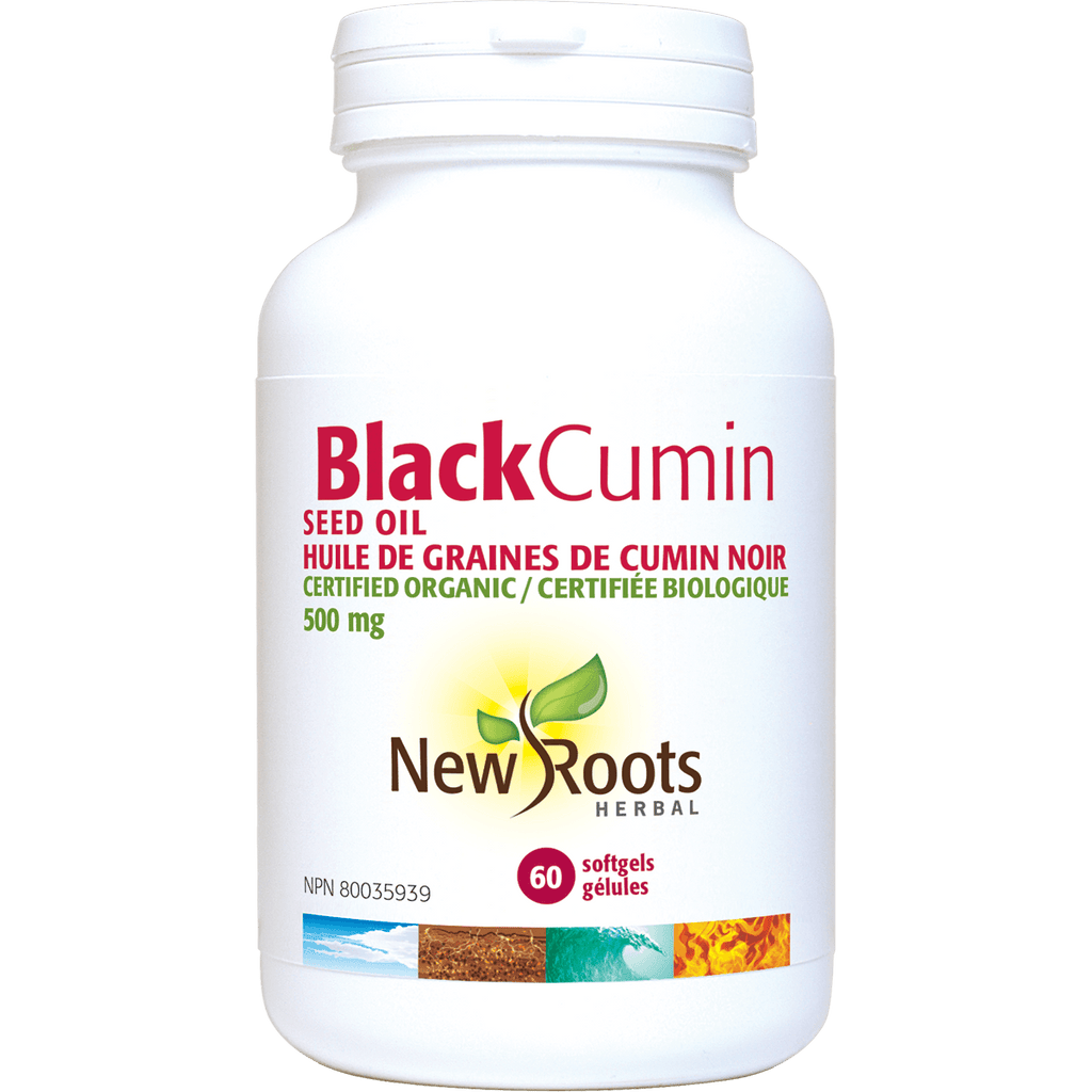 New Roots Black Cumin Seed Oil 500 Mg 60Sg - Nature's Source Inc