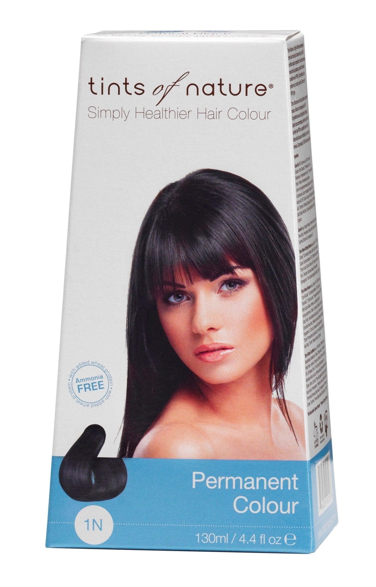 Tints of Nature 1N Natural Black Permanent Hair Color - 130ml - Nature's Source Inc