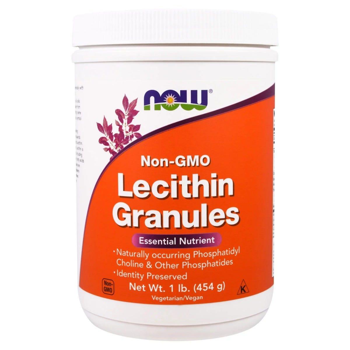 Now Lecithin NON GMO Granules 454g - Nature's Source Inc