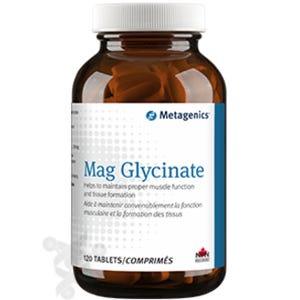 Metagenics Mag Glycinate 120 Tablets - Magnesium Glycinate for Nervous System Support, Enhanced Absorption & Intestinal Tolerance, Maintains Proper Muscle Function and Tissue Formation - Nature's Source Inc