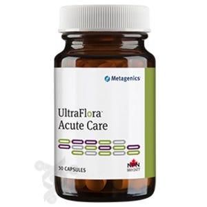 Metagenics Ultraflora Acute Care 30 Capsules - Relief for Acute Bowel Distress and Occasional Loose Stools, Supports Balanced Gut Microbiome, Ideal for Traveling, Support Immune & Digestive Health - Nature's Source Inc