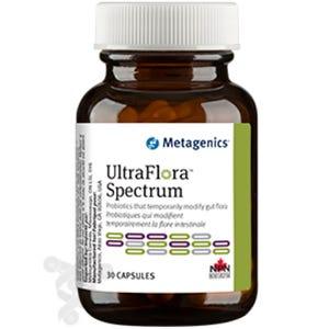 Metagenics Ultraflora Spectrum 30 Capsules - Daily Probiotic, Broad Spectrum Probiotic for Gut & Immune Health, Healthy Balance of Upper and Lower Gi Health - Nature's Source Inc