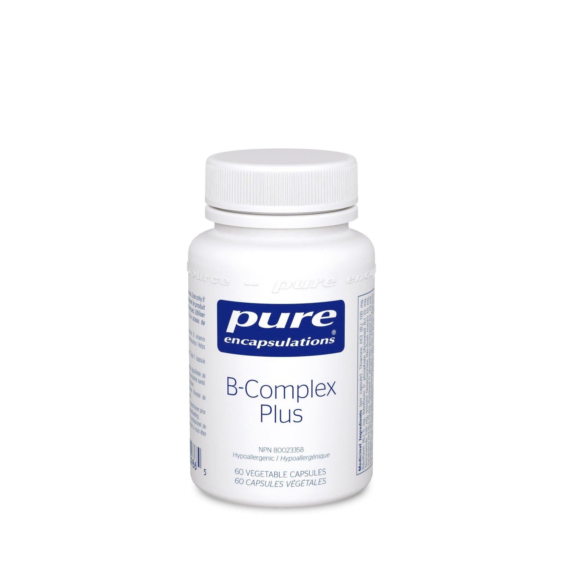 Pure Encapsulations B - Complex Plus - 60 Capsules - Nature's Source Inc