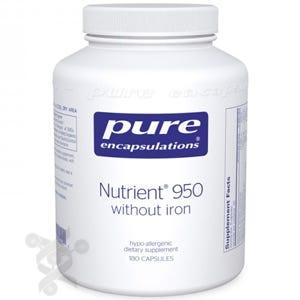 Pure Encapsulations Nutrient 950 Without Iron 180 Vegan Capsules - Nature's Source Inc