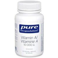 Pure Encapsulations Vitamin A 3,000 mcg (10,000 IU) - 120 Softgels - Nature's Source Inc