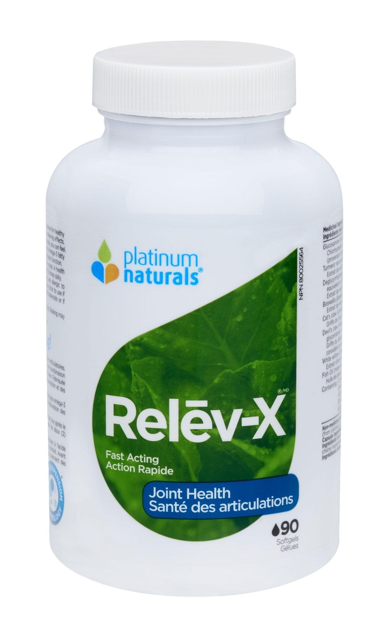 Platinum Naturals Nutri Joint Relev - X - 90 softgels - Nature's Source Inc