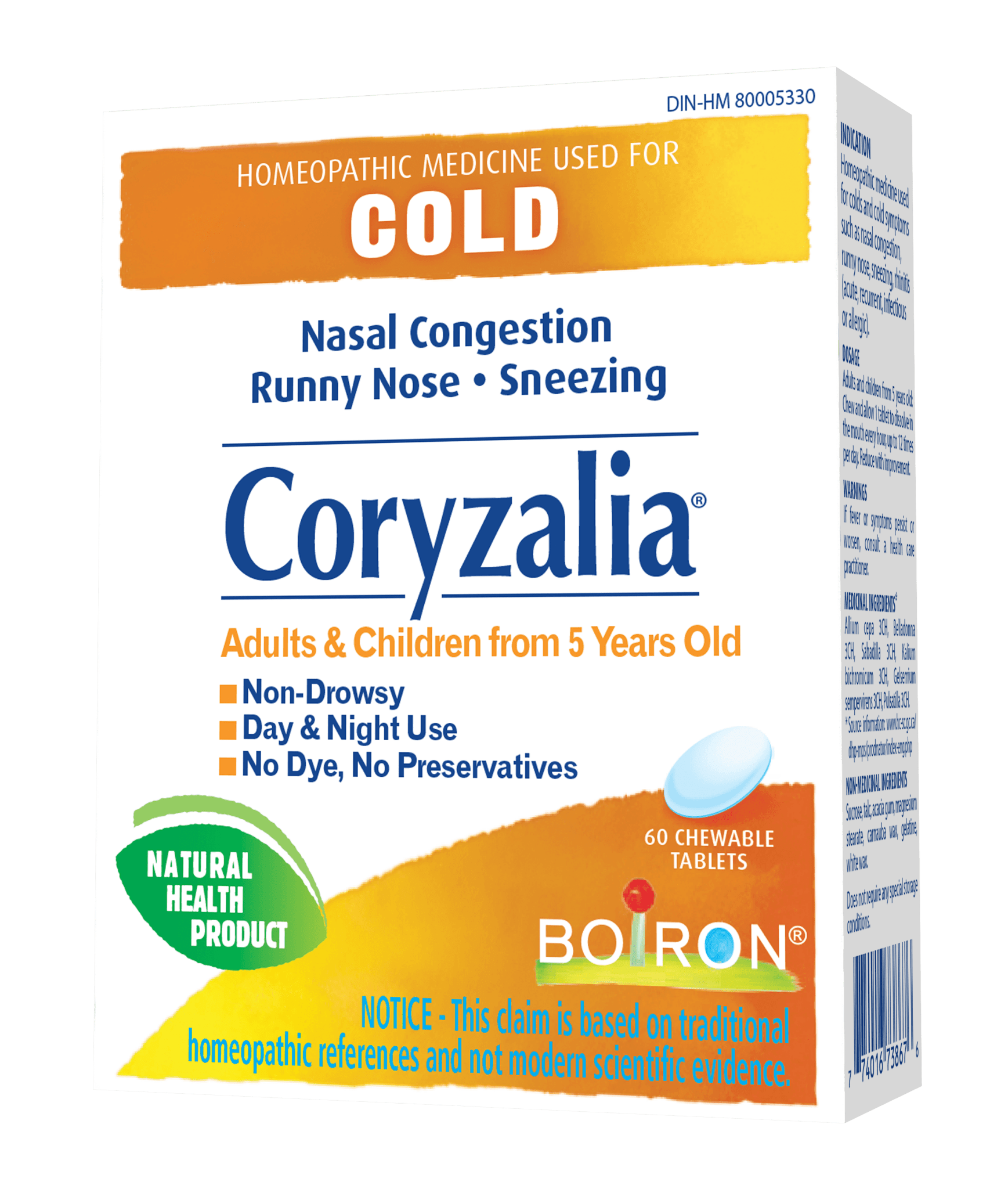 Boiron Corzalia 60T - Nature's Source Inc