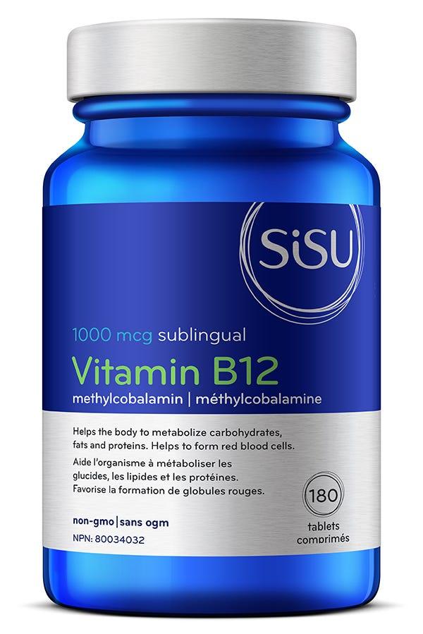 Sisu B12 1000mcg (Vitamin Supplement) - 180 Tablets - Nature's Source Inc
