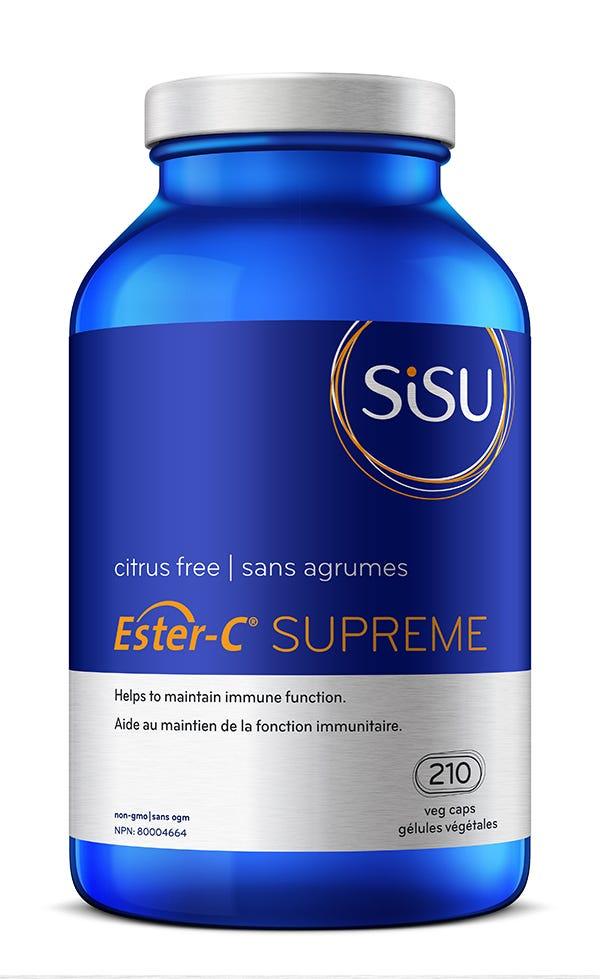 Sisu Ester - C Supreme 210 Vegan Capsules - Vitamin C Helps to Maintain Immune Function, Reduce Allergy Symptoms - Nature's Source Inc