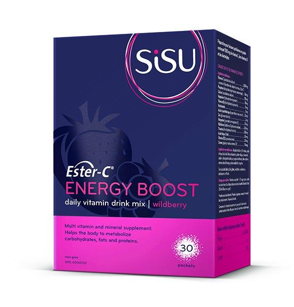 Sisu Ester - C Energy Boost Wildberry 30 Packets - Nature's Source Inc