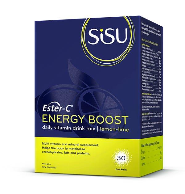 Sisu Ester - C Energy Boost Lemon Lime 30 Packets - Nature's Source Inc