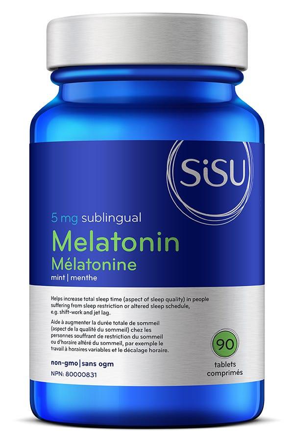 Sisu Mint Vegan Melatonin 90 Tablets - Nature's Source Inc