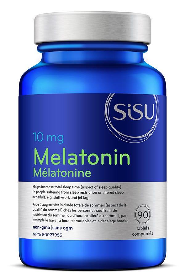 Sisu Melatonin 10mg Unflavoured 90 Tablets - Nature's Source Inc
