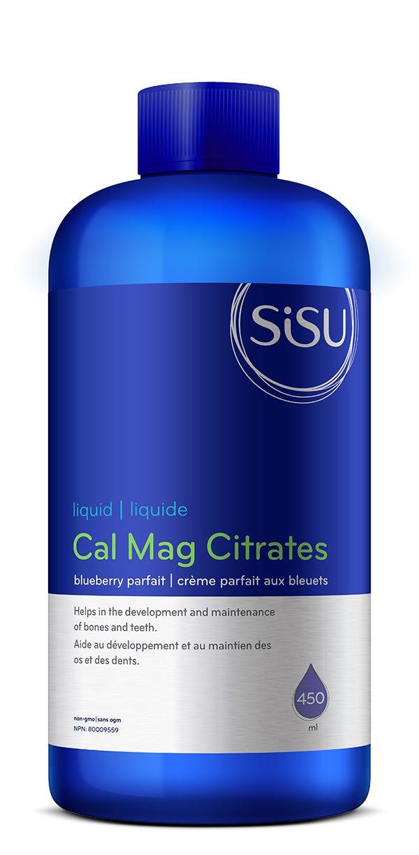 Sisu Creamy Blueberry Parfait Calcium & Magnesium Liquid Citrate - 450ml - Nature's Source Inc