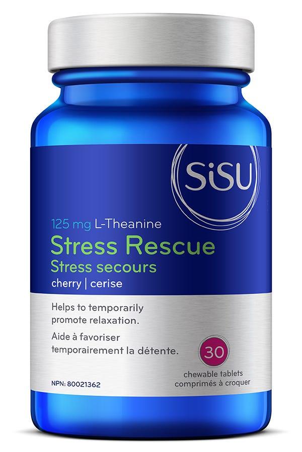 Sisu Cherry L - Theanine Stress Rescue 125 mg 30 Chewable Tablets - Nature's Source Inc