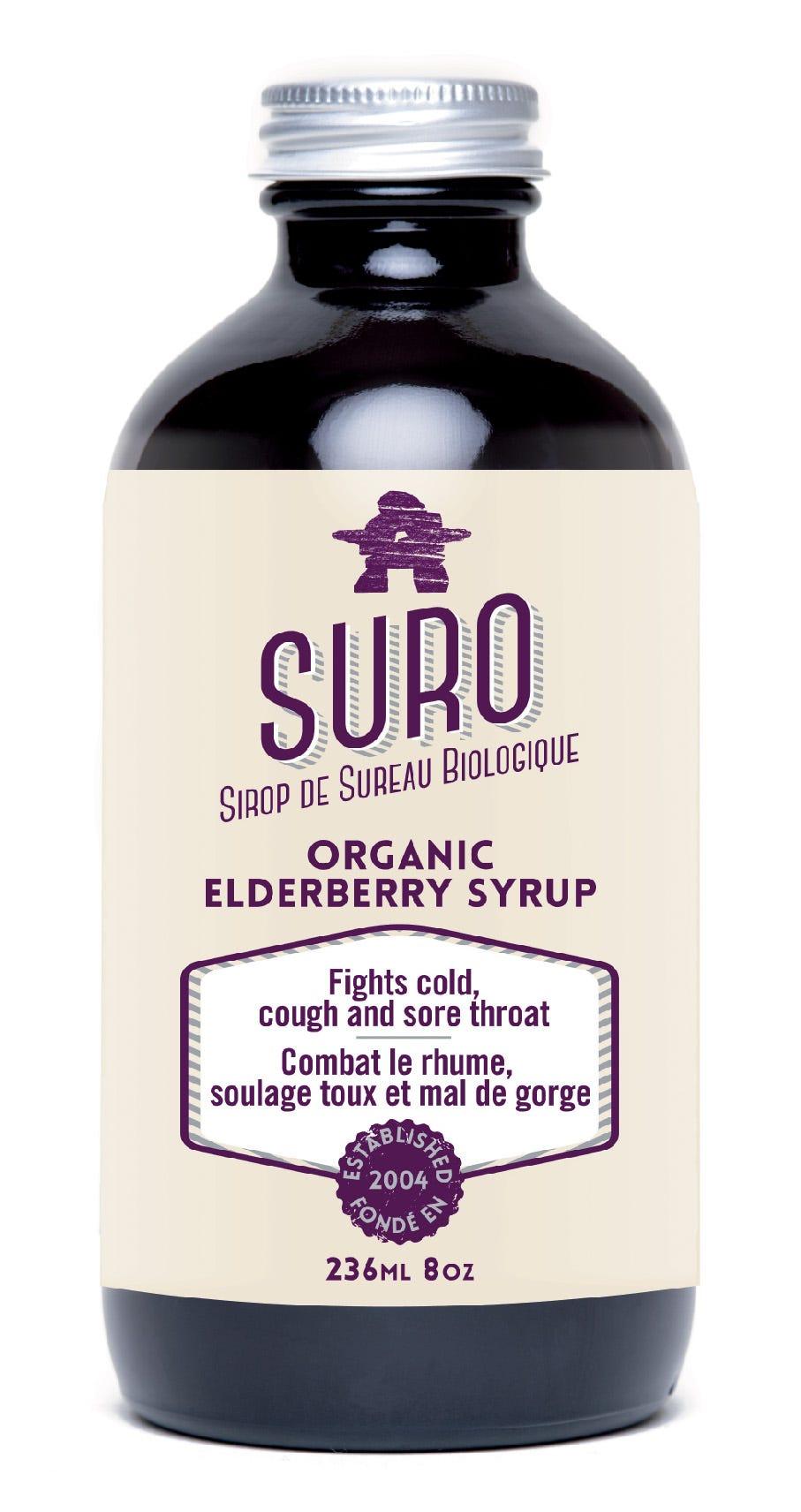 Suro Organic Elderberry Syrup - 236ml - Nature's Source Inc