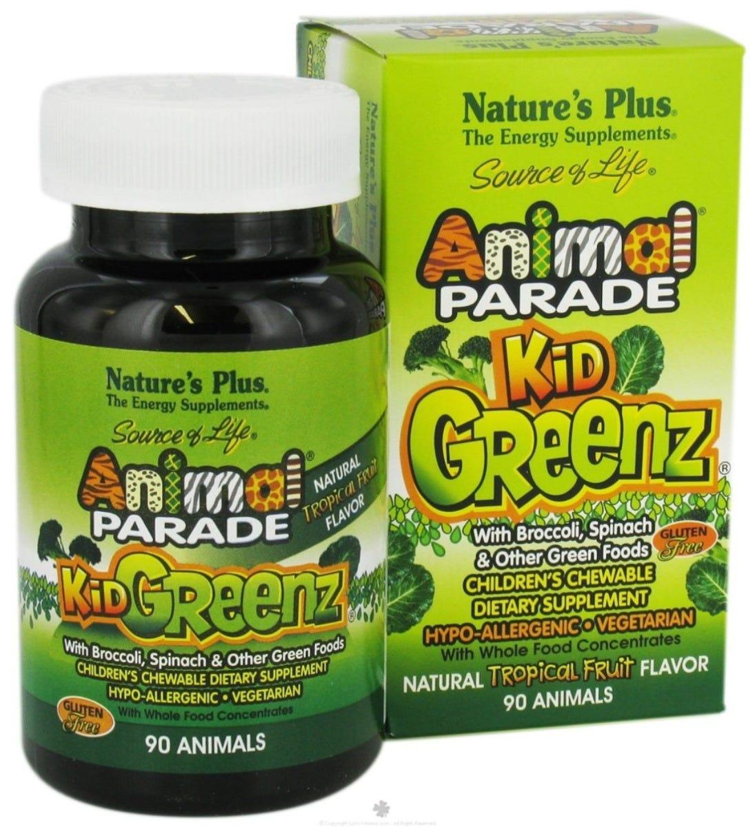 Animal Parade Kidgreenz Chews Fruits 90ct - Nature's Source Inc