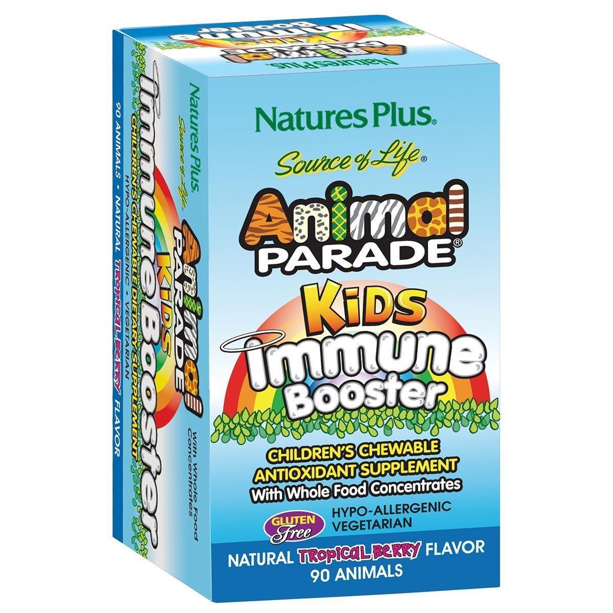 Animal Parade Kids Immune Booster Berry 90ct - Nature's Source Inc