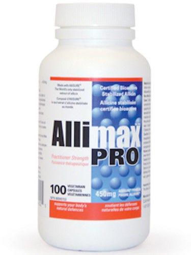 Allimax 450mg Pro Stabilized Allicin 100 Capsules - Nature's Source Inc