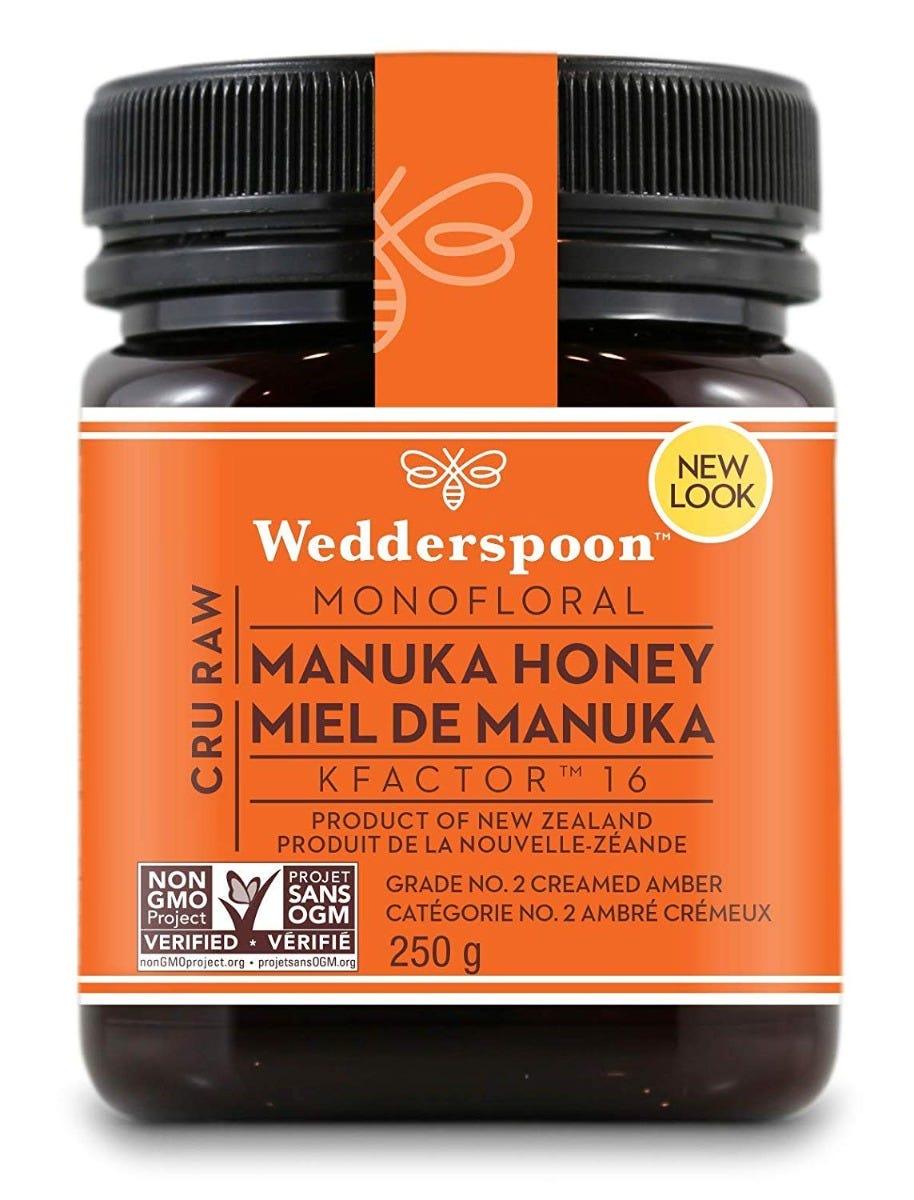 Wedderspoon Raw Manuka Honey Kfactor 16 250g - Nature's Source Inc