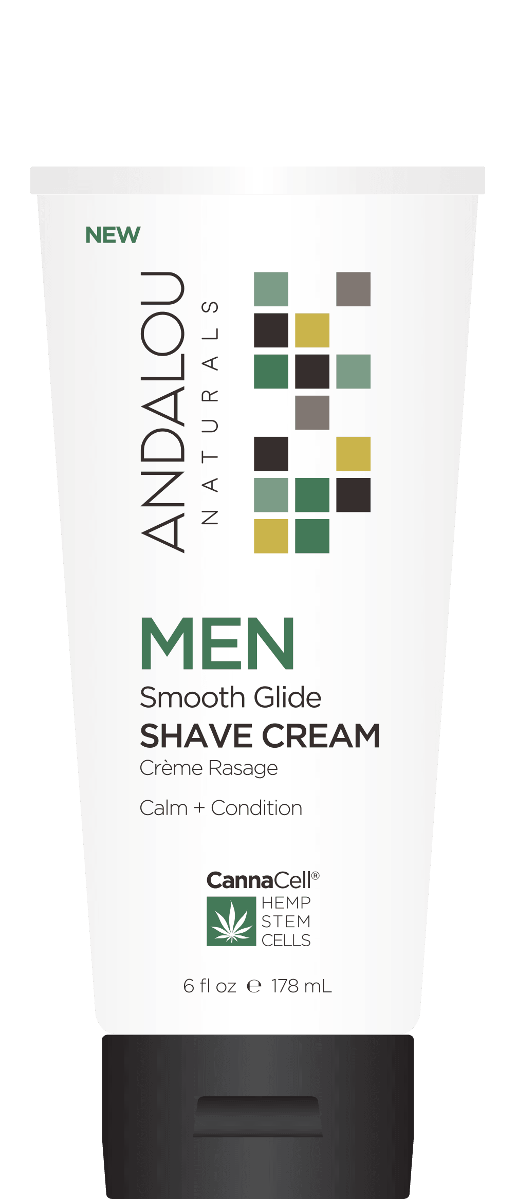 Andalou Naturals Men Smooth Glide Shave Cream 178ml - Nature's Source Inc