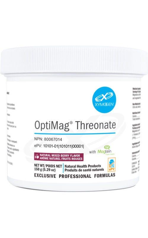 Xymogen OptiMag Threonate, 150g - Metabolize Carbohydrates, Fats and Proteins, Maintain Muscle Function, Bones and Teeth Health - Nature's Source Inc