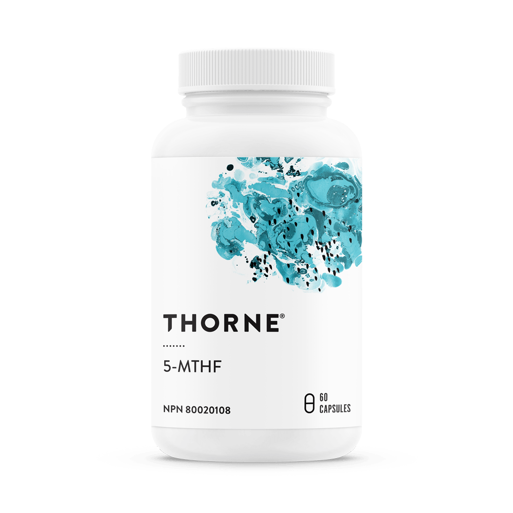 Thorne 5 - MTHF 1mg Methylfolate 60 Capsules - Nature's Source Inc