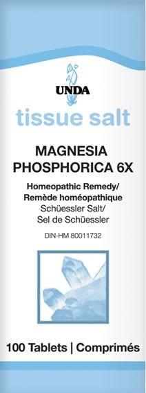 UNDA Magnesia Phosphorica 6X Salt 100t - Nature's Source Inc