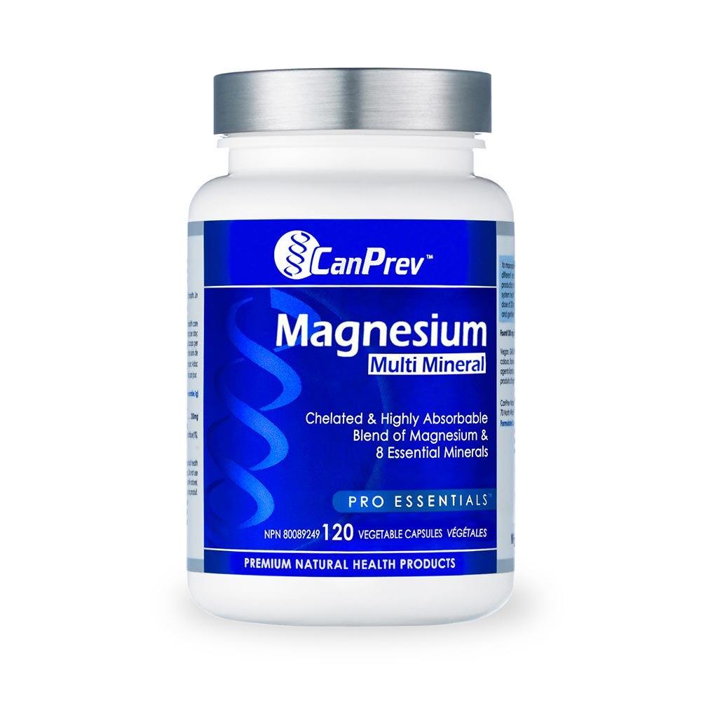 CanPrev Multi - Mineral Magnesium - 120 Veg Capsules - Nature's Source Inc