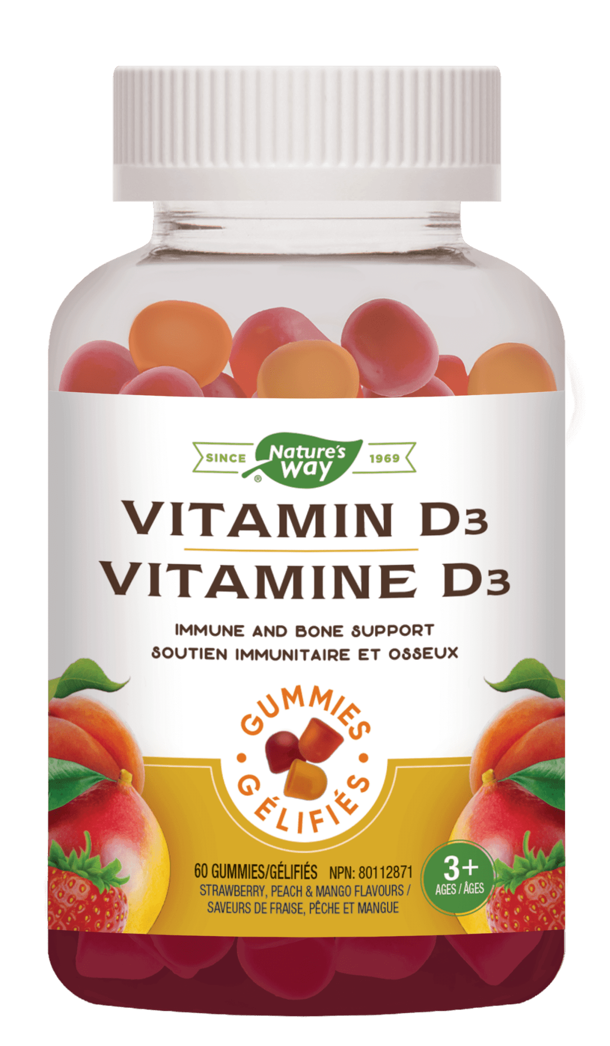 Nature's Way Vitamin D3 60 Gummies - Nature's Source Inc
