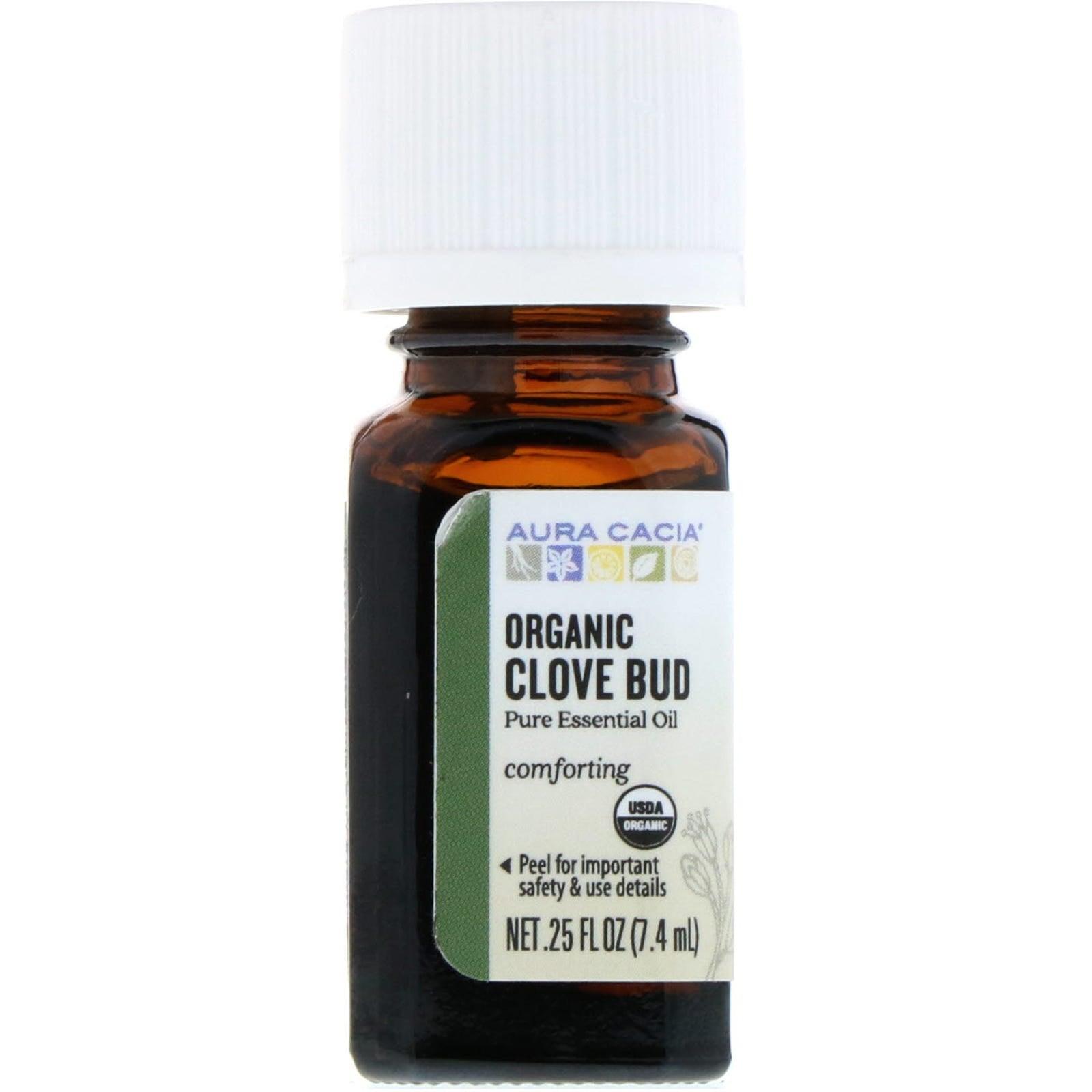 Aura Cacia Organic Clove Bud Essential Oil 7.4 ml - Nature's Source Inc