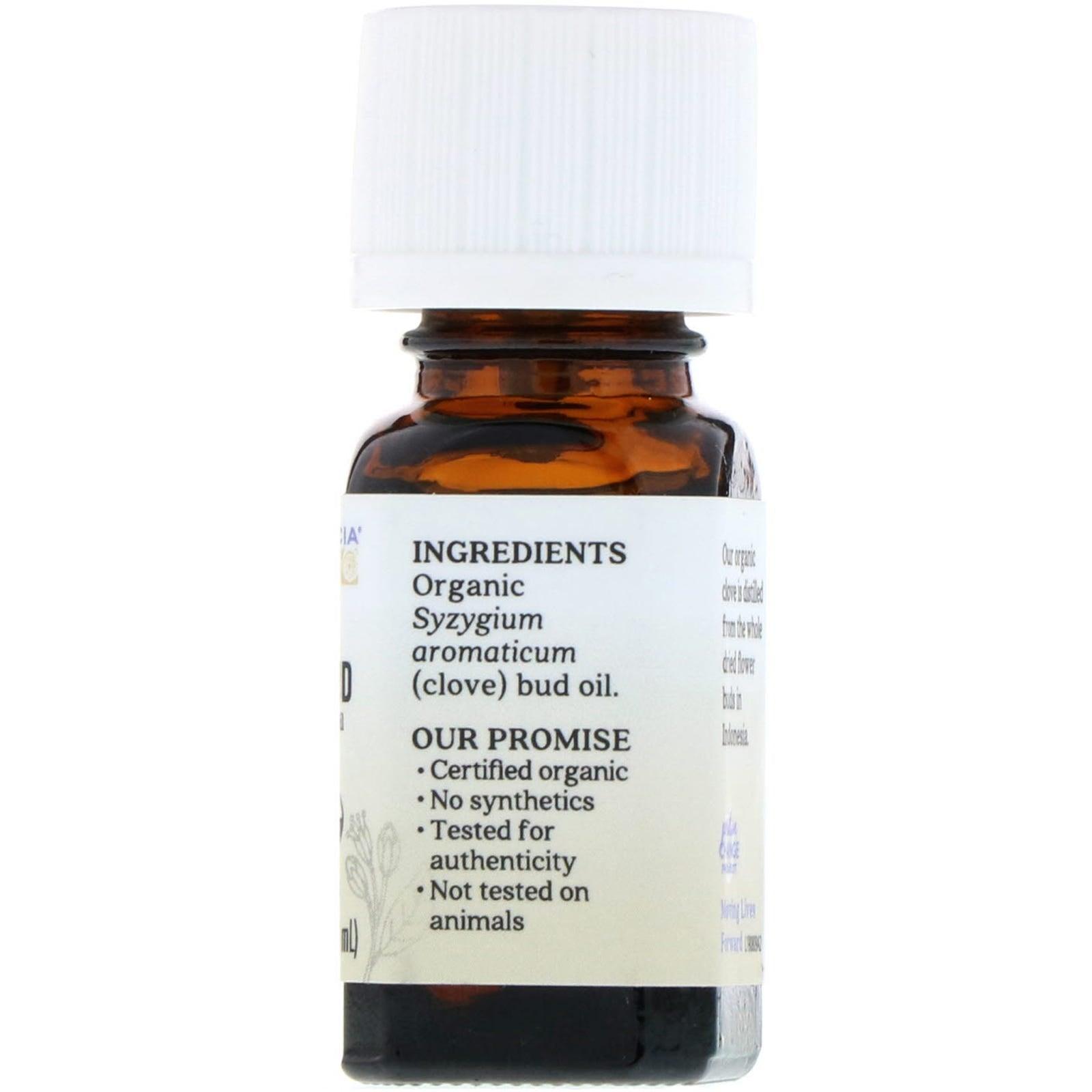 Aura Cacia Organic Clove Bud Essential Oil 7.4 ml - Nature's Source Inc
