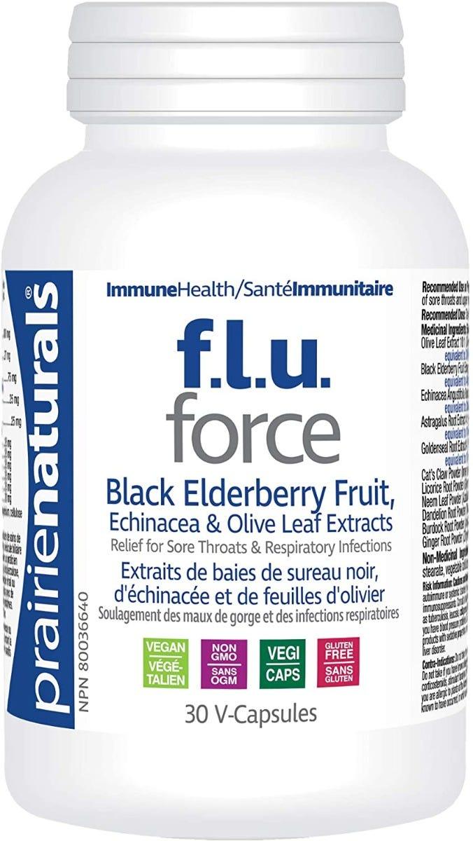Prairie Naturals F.L.U. Force (Respiratory) 30 Veg - Caps - Nature's Source Inc
