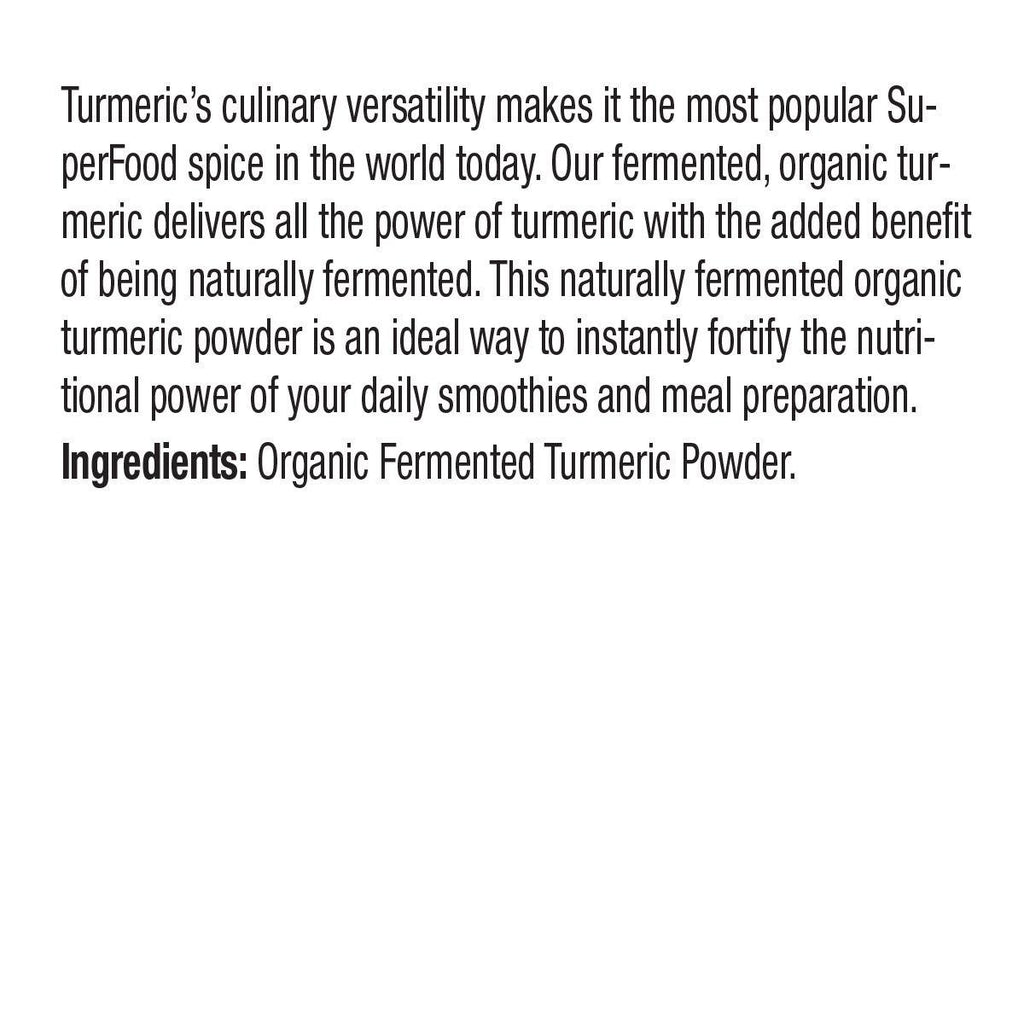 Prairie Naturals Organic Fermented Turmeric Powder 150 G - Nature's Source Inc