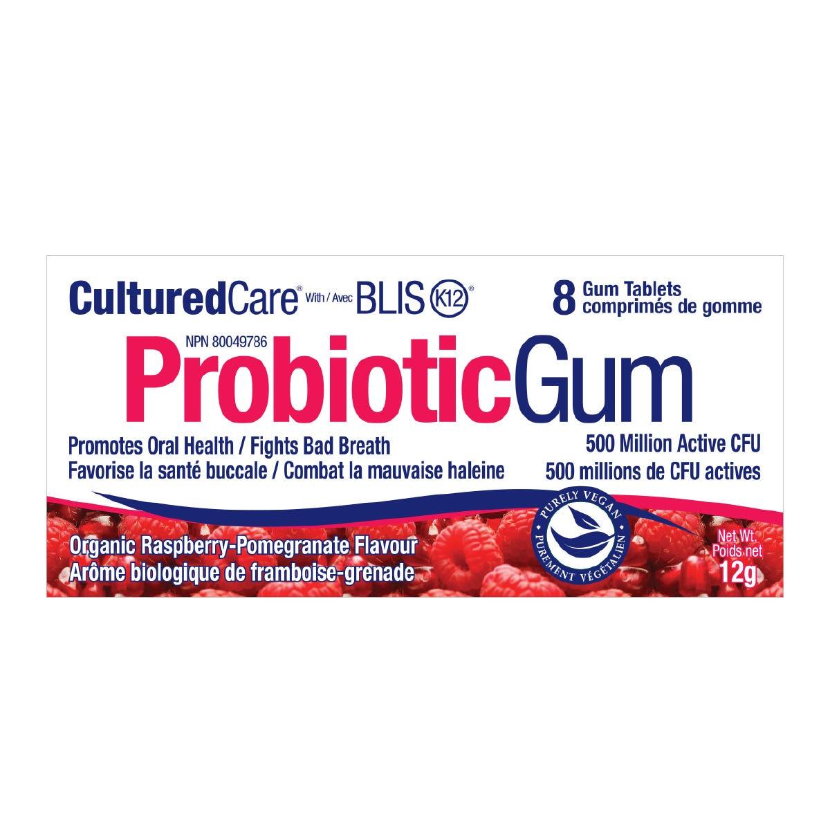 Prairie Naturals Probiotic Gum Raspberry - Nature's Source Inc